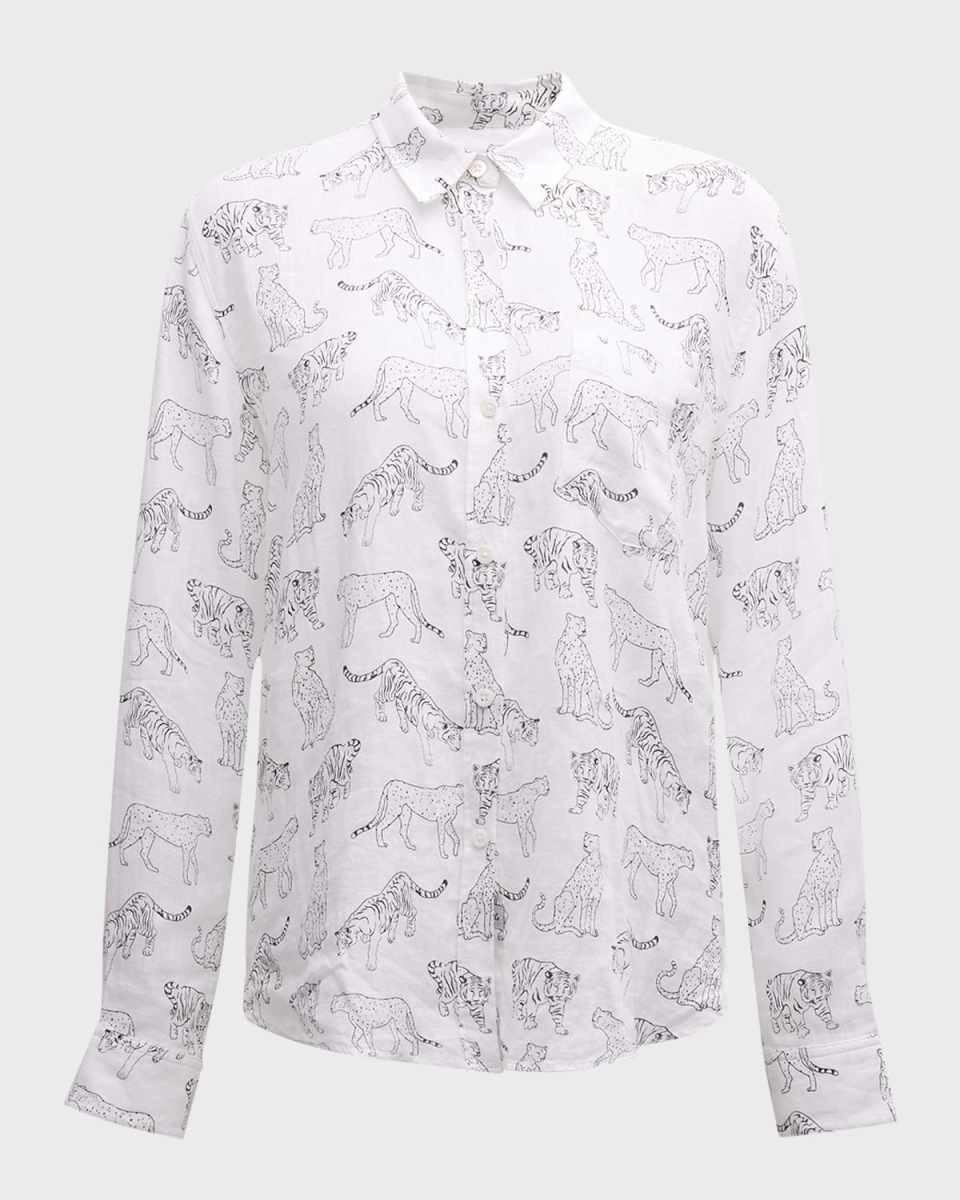 Charli Jungle Cats Button-Front Shirt
